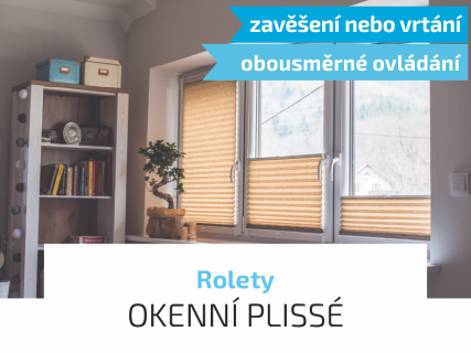 PLISSÉ LUX_zavěšení nebo vrtání